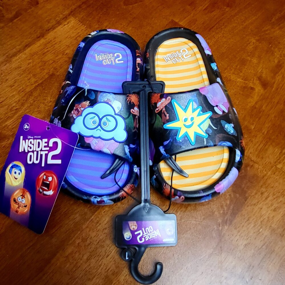 Disney ~ Groundup Sz 13 ~ Inside Out 2 ~  Slides / Sandals ~ NWT